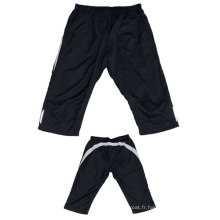 Yj-3024 Hommes Polyester Forgé Exercise Joggers Knee Shorts Half Pants